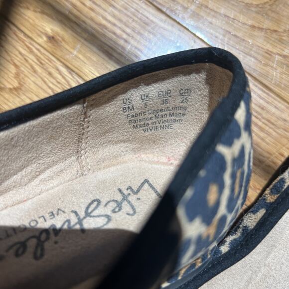 🩰 LifeStride Velocity 2.0 Ballet Flats sz 8 W Leopard‎ Print Suede Leatherette - Picture 5 of 9